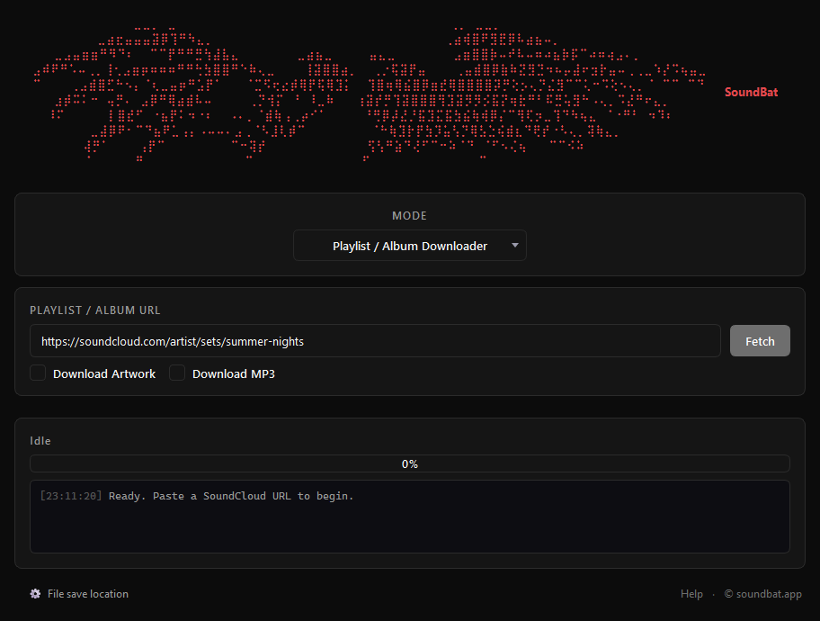 MP3 and artwork controls